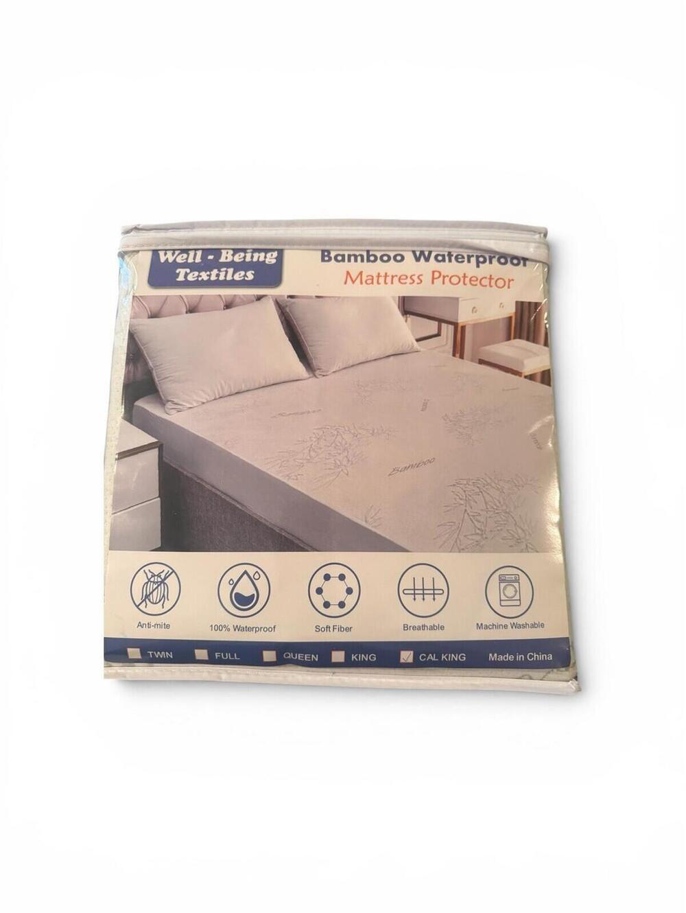 Bamboo Waterproof Mattress protector, Cal. King Size